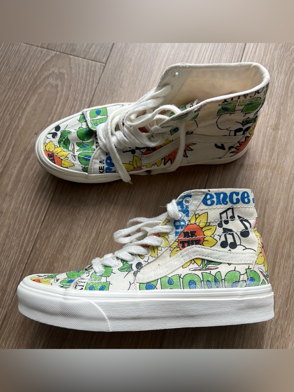 Vans Sk8-Hi Tapered Eco Theory Skate Trainers Womens 7.5
